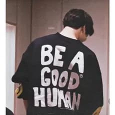 BTS Camiseta Kpop Jimin Nomad Be A Good Human Unissex ALGODAO ou MALHA FRIA