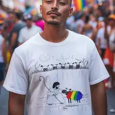 Camiseta Blusa lgbt Lgbtqia+, Arco Iris, Gay, Lesbica, bissexual,parada, carnaval.