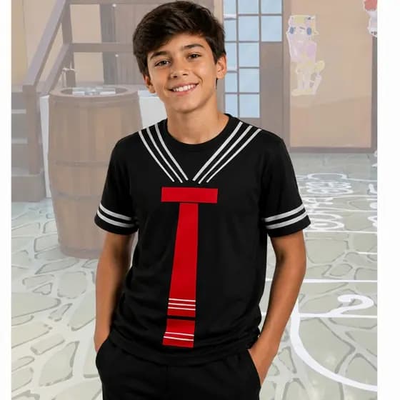 Fantasia Regata Adulto Carnaval Festa Temática Carnaval Abadá KIKO TURMA DO CHAVES COM OU SEM CALÇAO