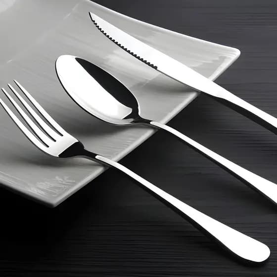 Jogo de Talheres 36 Peças para Cozinha Aço Inoxidável Conjunto de Talheres Prime
