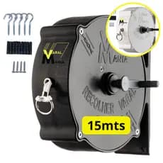 Varal Recolhível De Parede 15m Resistente Ao Tempo + Kit Completo de Instalação do Varal