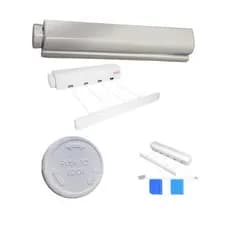 Varal retrátil de parede - compacto, resistente, fácil de instalar