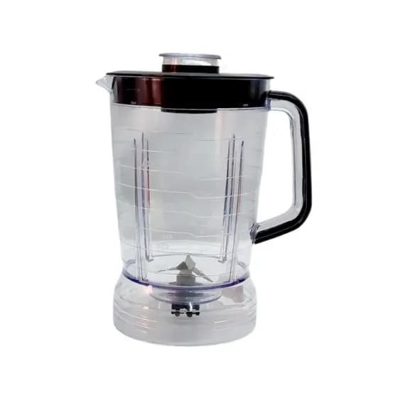 Jarra Copo Para Liquidificador Compatível Mondial Turbo Inox L1000 L1100 L1200 Tampa Preta 1,5L