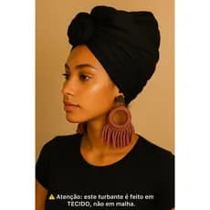Turbante Pronto 3 em 1 | Turbante Flor Feminino | Faixa de Cabelo | Bandana | Moda Afro | Headband Estilo Africano