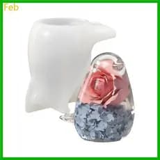 Molde Silicone Pássaro 3D Fevereiro Para Designs Detalhados Resina