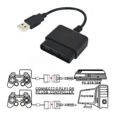 Chen USB Controlador Adaptador Conversor Cabo Para PlayStation PS2 PS3 PCPS2 PC EN