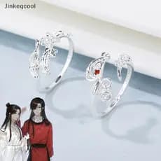 Jqbr Anime Tian Guan Ci Fu Anel Céu Oficial Doss Bênção Hua Cheng Xie Lian Ajustável Unissex Casal Anéis Jóias Acessório