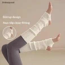 Jqbr 1 Par Feminino Polainas Inverno Menina Capa De Perna Para Ginásio Fitness Náilon Dança Latina Ballet Yoga Solto Sos
