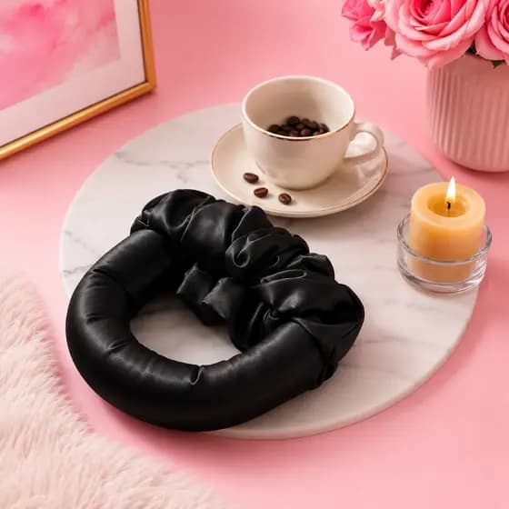 Donuts Modelador de Cachos de Cetim! Faixa Modeladora de Cachos Sem Calor | Curling Headband em Cetim