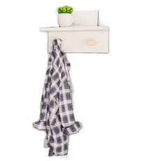 Cabideiro de Parede MDF 30CM Com Pinos Organizadores