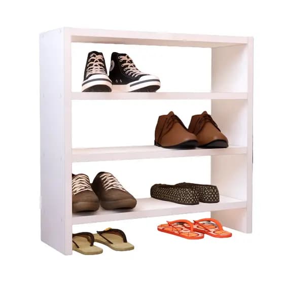 Armário Sapateira MDF Branco 60cm Organizador Tenis Chinelo Decoração