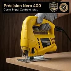 Serra Tico Tico Elétrica 400W 127V Précision Nero Corte Preciso MDF Madeira Plástico Leve Ergonômica