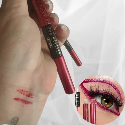 Delineador glitter Duo da pink maquiagem maquiagens atacado revenda make