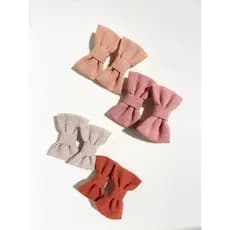 Parzinho Malu- Laço de cabelo- Laço infantil- Laço menina- Laço em tecido- Laço linho