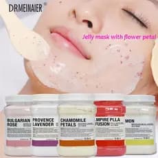 650g Máscara De Geléia Em Pó Máscaras De Rosa Descascar Hidroplástico Cristal Colágeno Facial Para Rosto