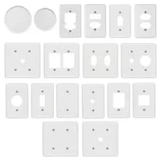 Placas Espelho Tampa 4x2 / 4x4 Modulos Variados Para Tomadas E Interruptores