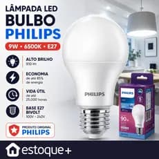 Led Bulb Bulbs 9w Bivolt E27 6500K Philips