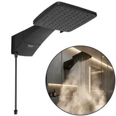 Chuveiro Ducha Eletrônica Quadratta Preta Zagonel 127v 220v