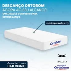 Colchão Berço Baby Antialérgico D18 70///60x130x12 Impermeável Ortobom - Envio imediato
