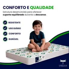 Colchão Para Cama D18 De 150x70x10 Mini Cama Espuma Envio Imediato - Libélula Móveis