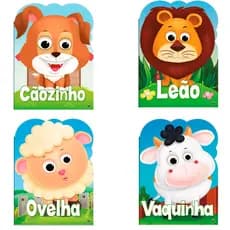 Kit com 4 Livros Infantil Educativo para Ler Histórias dos Animais Coleção Olha quem sou