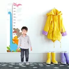 Régua de Crescimento Infantil Adesivo de Parede Dinossauro