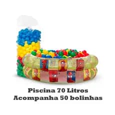 Piscina Infantil Inflável Homem Aranha 70 lts + 50 Bolinhas
