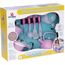 Cozinha Infantil Rosa Panelinhas e Utensílios Brinquedo para Meninas + 3 anos