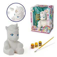 Brinquedo Infantil 3 anos para Pintar Unicórnio Cofrinho