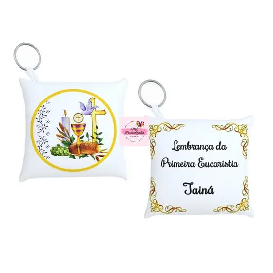 Pacote com 15 almochaveiros de lembrancinhas para Crisma e Primeira Eucaristia