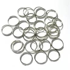 10 un. Argolas 18mm cor Prata para chaves e chaveiros
