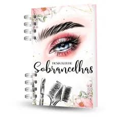 Agenda Planner Designer de Sobrancelhas 180 Páginas Agendamentos | Procedimentos Henna Micro | Capa Dura ENVIO RÁPIDO