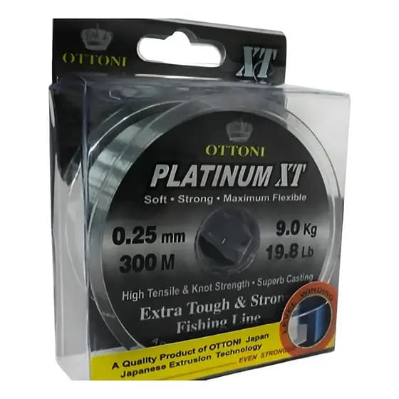 Linha De Pesca Monofilamento Platinum XT  Flexível Forte CARTELA - VARIAÇÕES