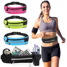 Pochete Esportiva Corrida Slim Impermeável Porta celular Porta Garrafa De Agua Caminhada Corrida Academia