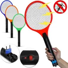 Raquete Elétrica Mata Mosquitos e Insetos - Segura e Prática, Recarregável Bivolt- Envio Imediato