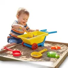 Carriola de Brinquedo Praia Parquinho Com Acessórios Divertidos Lançamento