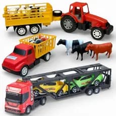Brinquedo Fazendinha Completa Trator Caminhão Bois