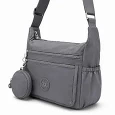 Bolsa Feminina Transversal Media Crossbody Kip Alça Única Com Chaveiro Macaquinho