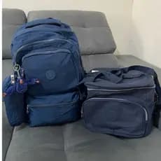 Kit Mochila + Lancheira térmica grande ideal para o trabalho , faculdade , viagens