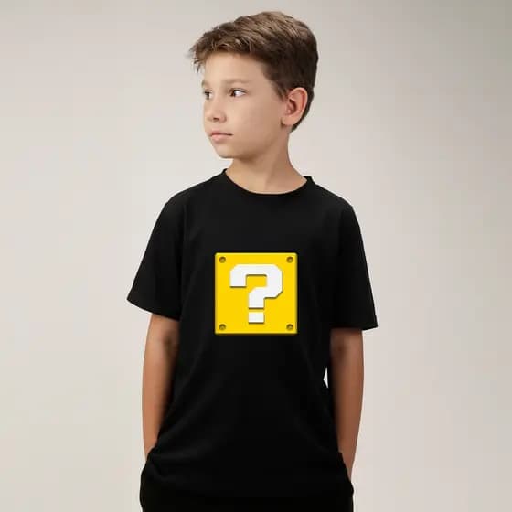 Camiseta Infantil Super Mario Bros – Tema Mario Bros – Estampa Gamer Super Divertida