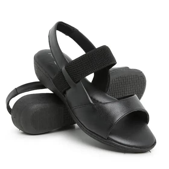 Sandália Feminina Confort em Couro Legítimo Ortopédica Total conforto Solado Micro Expandido em Oferta!
