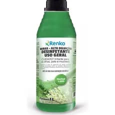 Mirax Desinfetante Concentrado Alta Diluição Renko Herbal 1L faz até 200 Litros
