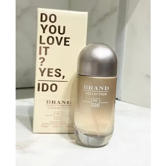 Perfume Importado Brand Collection 034 - Notas de Champagne para Mulheres Sofisticadas
