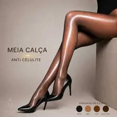 Meia Calça Fina Anticelulite 7D fio 70 - Alta Elasticidade, Conforto e Modelagem Perfeita