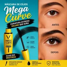 Rímel Vivai 4D Volume Alongamento Curvatura Prova D’Água Efeito Cílios Grandes