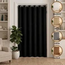 Cortina de Porta Supreme 1,30 x 2,20m  BLACKOUT / BLECAUT– Sala, Quarto, Cozinha ou Provador