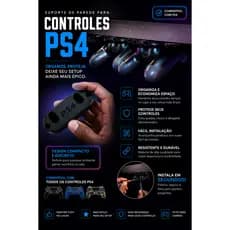 Suporte para controle PS4 - Suporte para mesa ps4 impersssão 3d