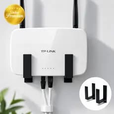 Suporte Roteador WiFi Parede 3M Sem Furo Organizador Universal