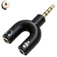 Cabo Adaptador P3 X P2 Fone Microfone Headset Xbox Ps4