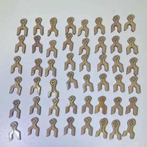 PRESILHA DE POLEIRO 100 UNI/ PRESILHA PARA POLEIRO/CABEÇA DE POLEIRO